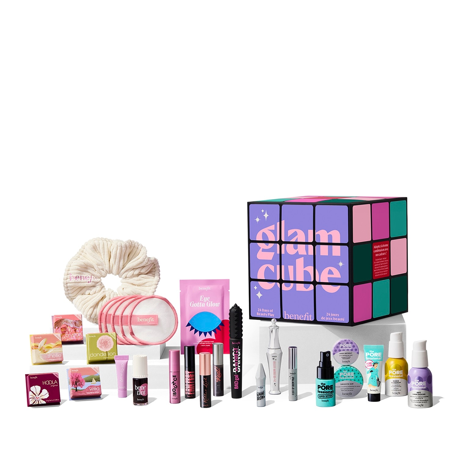 HOLIDAY ADVENT CALENDAR GLAM CUBE (SET DE MAQUILLAJE Y CUIDADO DE LA PIEL)